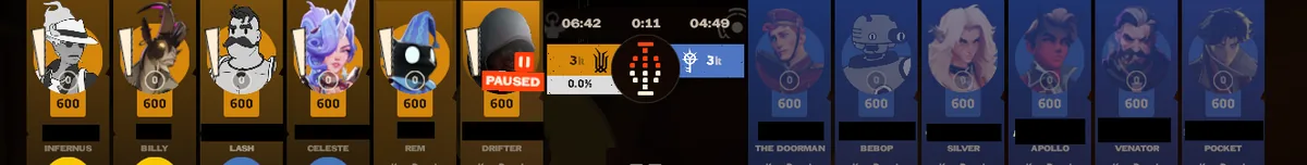 Example 1 — full paused scoreboard with hero portraits and names